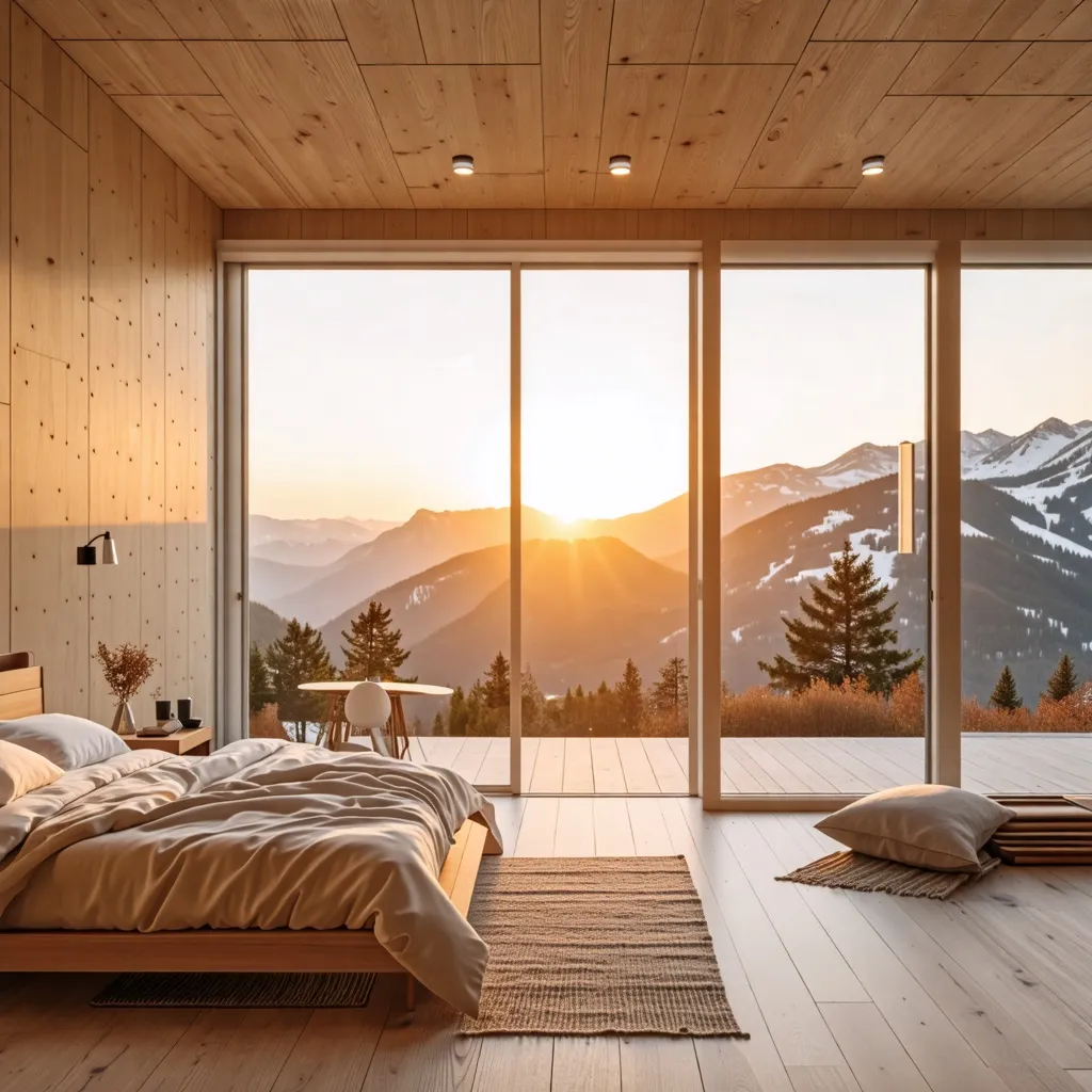 Amanecer en las montañas, un refugio de ensueño.