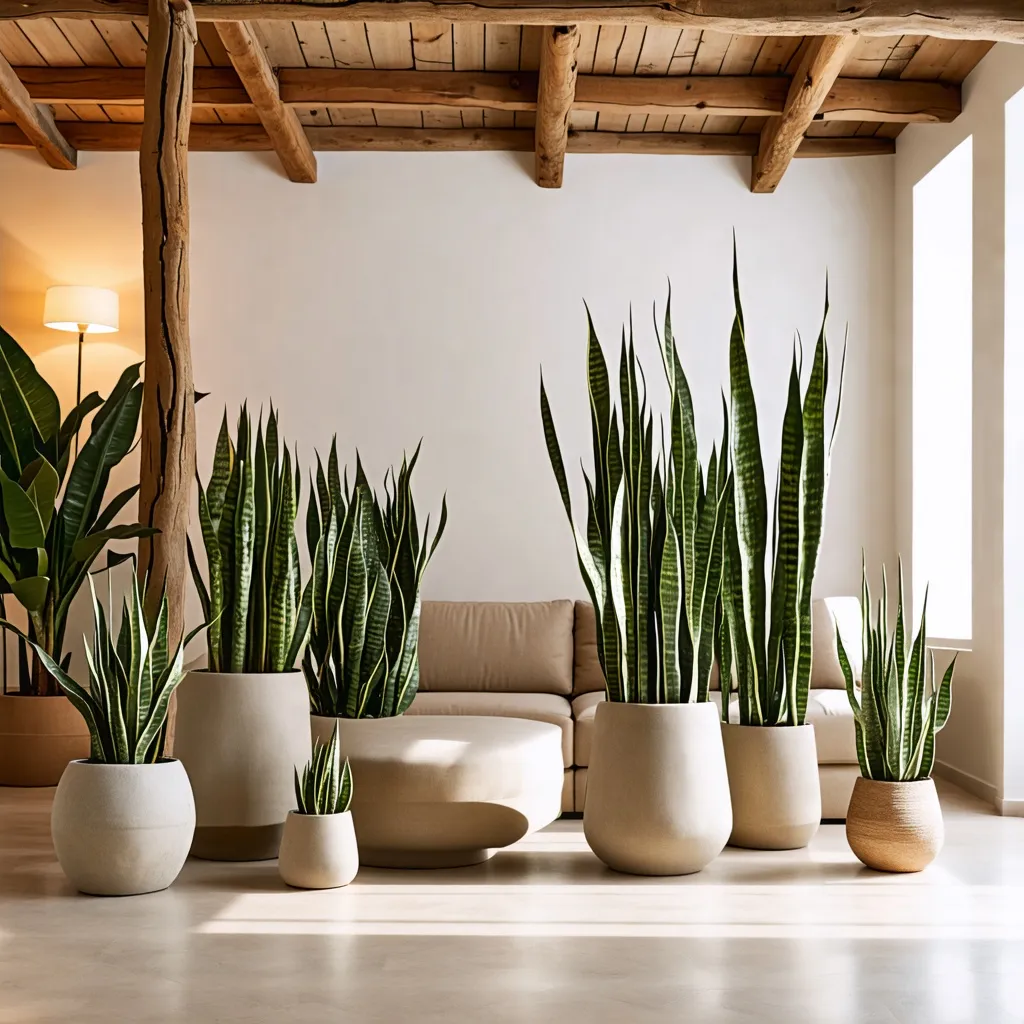 Decoración natural y acogedora con plantas en interior rústico.