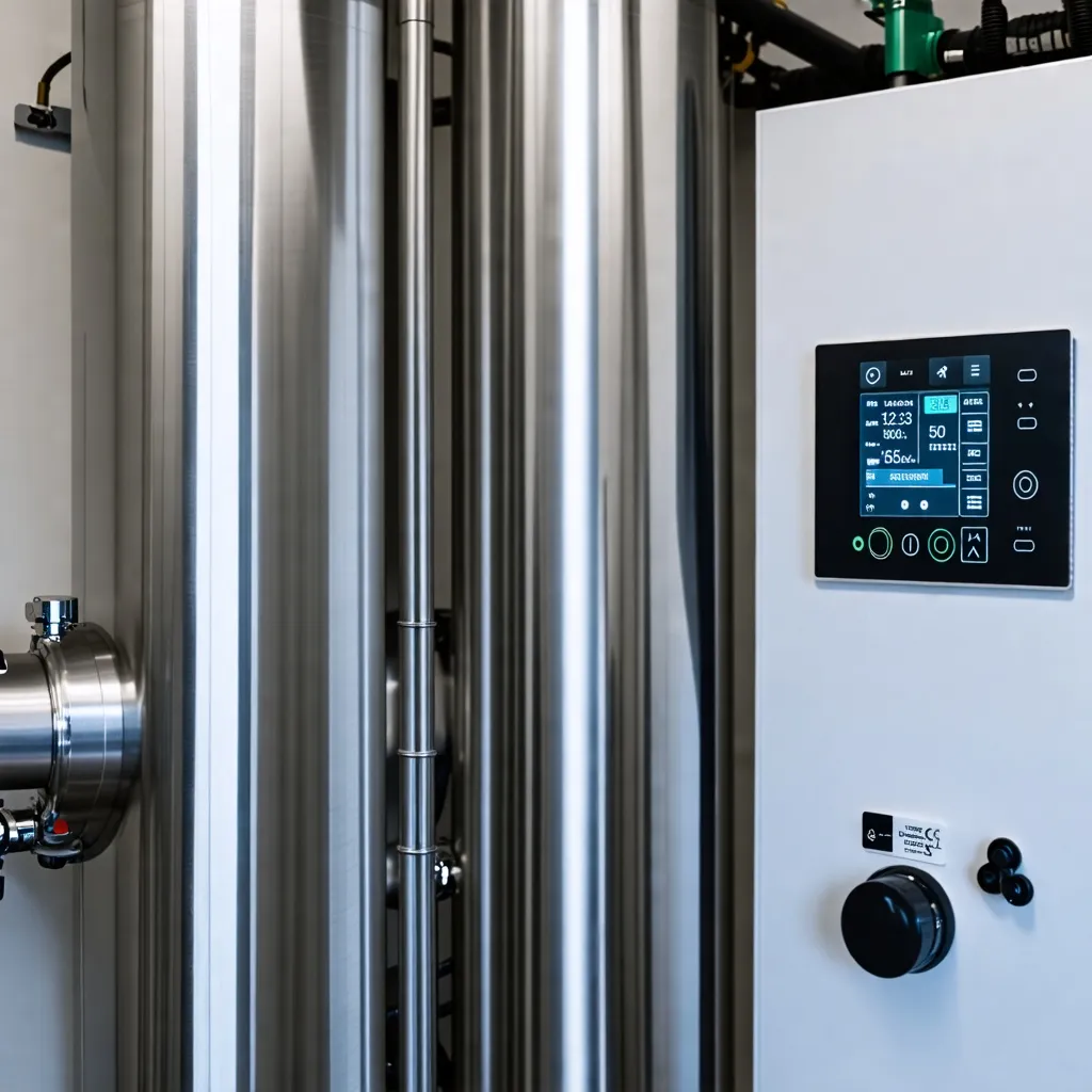 Equipo industrial de alta tecnología: control preciso y eficiencia energética.