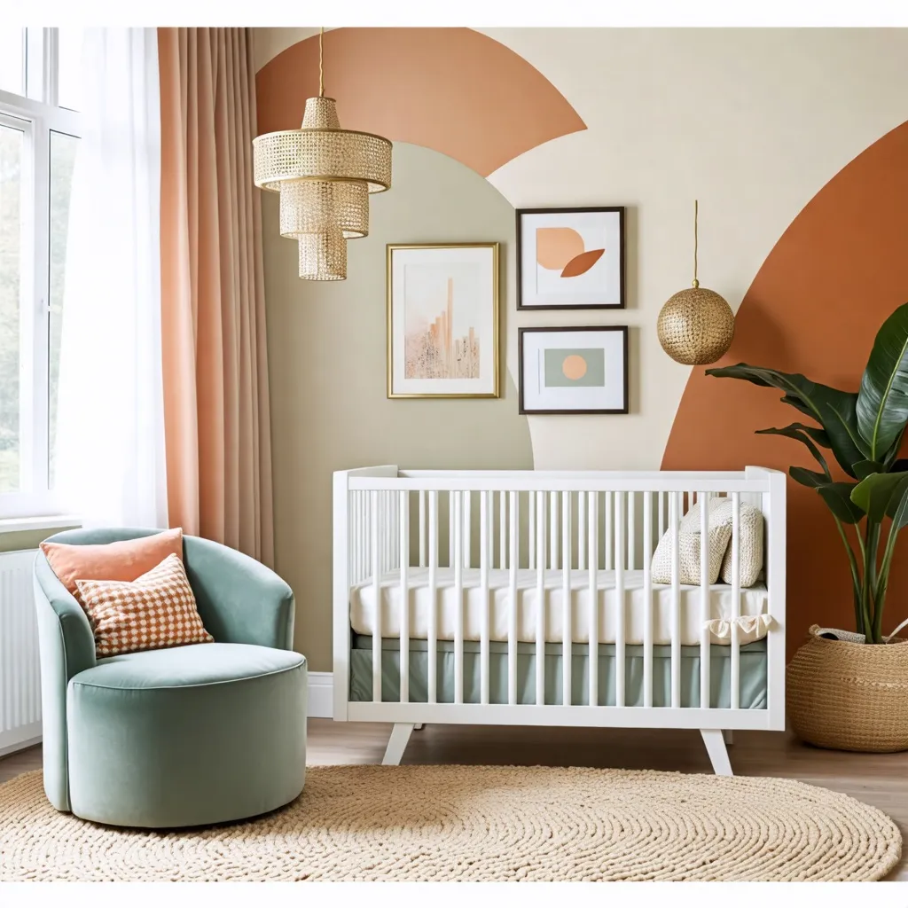 Habitación infantil acogedora y luminosa con detalles decorativos.