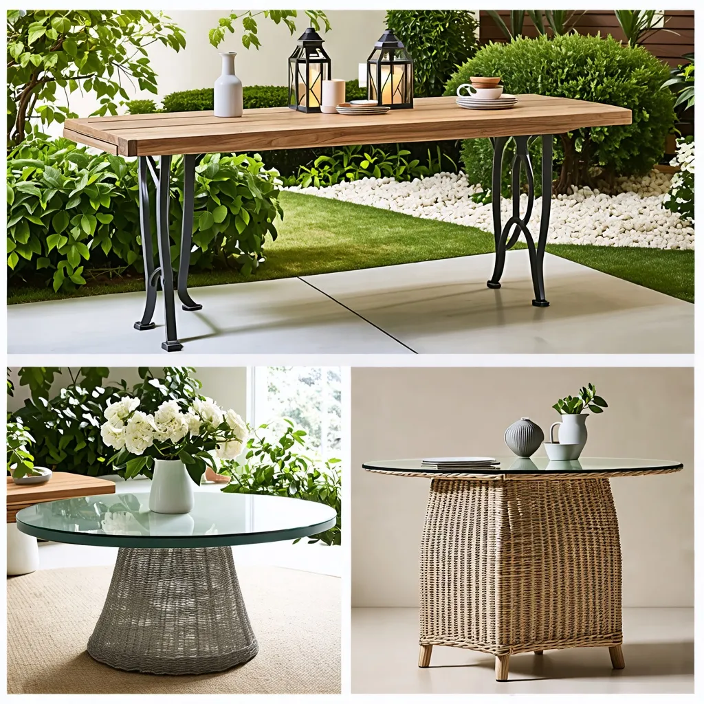Muebles de exterior elegantes y naturales para disfrutar del jardín.