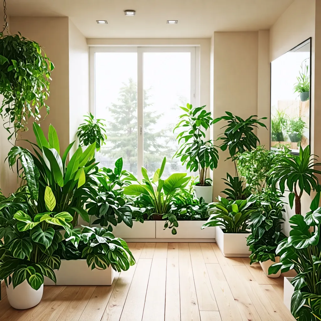 Oasis de verdor: la naturaleza en el hogar, un encantador refugio.